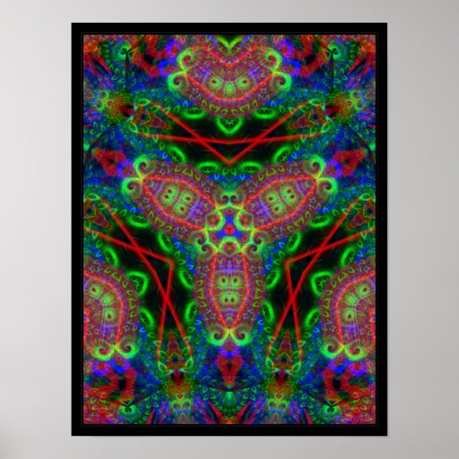 Psychedelic BlackLiTe Inspirations Poster (Vorne)