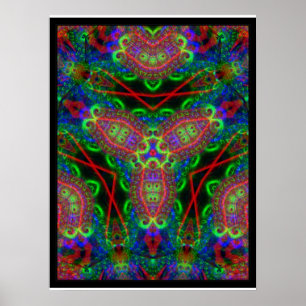 Psychedelic BlackLiTe Inspirations Poster