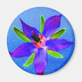 Psychedelic Borage Magnet