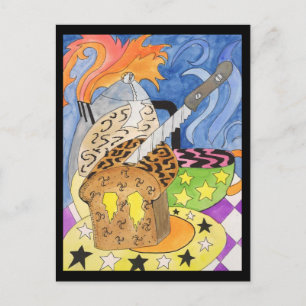 Psychedelic Brunch Postcard Postkarte