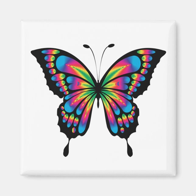 Psychedelic Butterfly Magnet (Vorne)