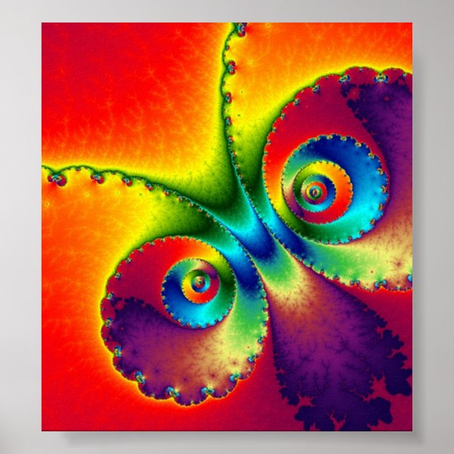Psychedelic Butterfly Poster (Vorne)