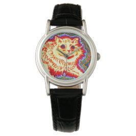 Psychedelic Cat Armbanduhr