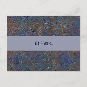 Psychedelic Chaos Abstrakt Postkarte