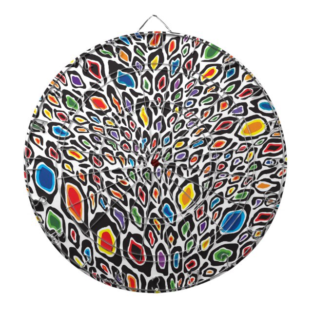 Psychedelic Cheetah Dartscheibe (vorne)