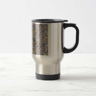 Psychedelic Cheetah Reisebecher