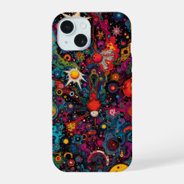 Psychedelic Cosmic Phone Case iPhone 15 Hülle