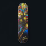 Psychedelic Deck für Skateboarder Skateboard<br><div class="desc">Machen Sie dieses psychedelische Deck für Skateboarder zu Ihrem eigenen,  indem Sie Ihren Text hinzufügen. Um auf erweiterte Bearbeitungstools zuzugreifen,  gehen Sie bitte zu "Personalisieren Sie diese Vorlage" und klicken Sie auf "Details",  scrollen Sie nach unten und drücken Sie den Link "Klicken Sie auf,  um die Vorlage anzupassen".</div>