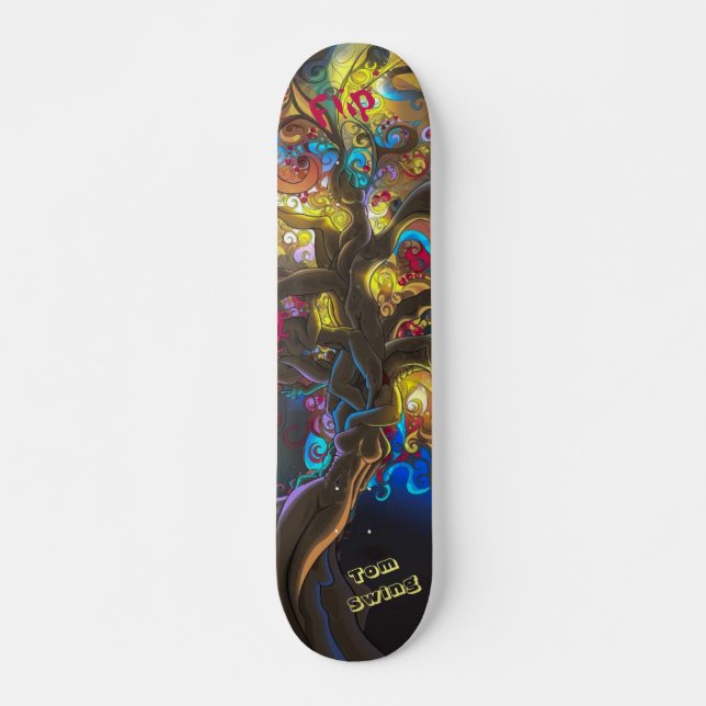 Psychedelic Deck für Skateboarder Skateboard (Vorne)