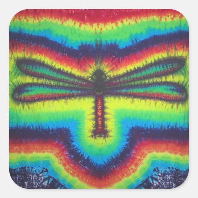 Psychedelic Dragonfly Sticker (Vorderseite)