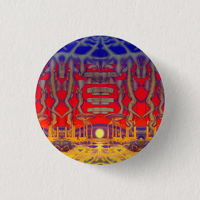 Psychedelic Dreamland Button (Vorderseite)