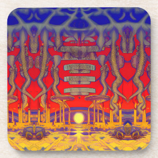 Psychedelic Dreamland Getränkeuntersetzer