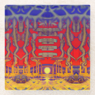 Psychedelic Dreamland Glasuntersetzer