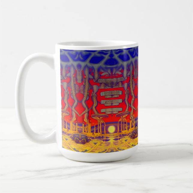 Psychedelic Dreamland Kaffeetasse (Links)