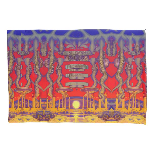 Psychedelic Dreamland Kissenbezug (Vorderseite)