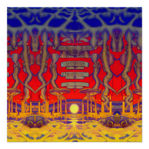 Psychedelic Dreamland Poster