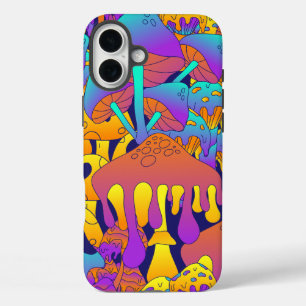 Psychedelic Drippy Mushroom iPhone / iPad Gehäuse 16 Plus Hülle