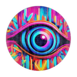 Psychedelic Eye Art Schneidebrett