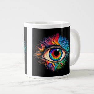 Psychedelic Eye Jumbo Tasse