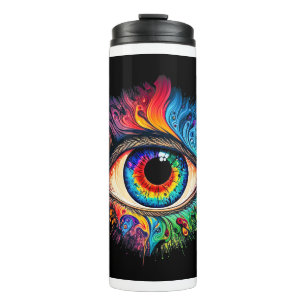 Psychedelic Eye Thermal Tumbler Thermosbecher