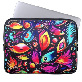 Psychedelic Feather Dream Laptopschutzhülle