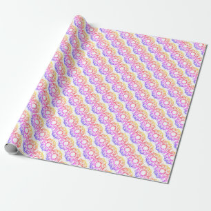 Psychedelic Floral Geschenkpapier