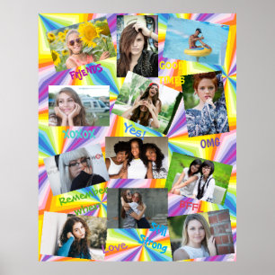 Psychedelic Foto Poster Friends Theme HAMbWG