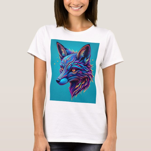 Psychedelic Fox Head T-Shirt (Vorderseite)