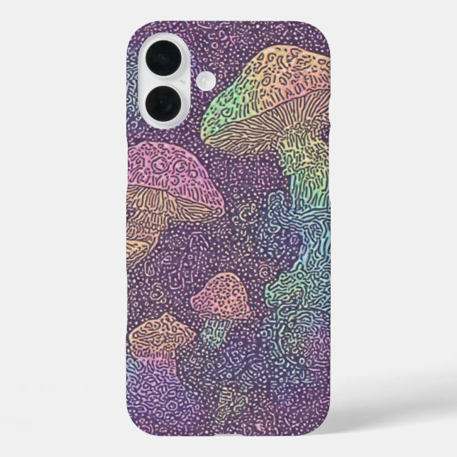 Psychedelic Fungi Galaxy - IPhone 16 Fall Case-Mate iPhone Hülle (Rückseite)