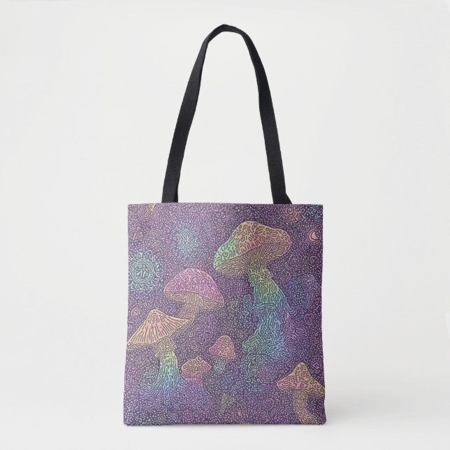 Psychedelic Fungi Galaxy - Tote Bag (Vorderseite)