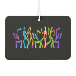 Psychedelic Funky Dancers Air Freshener Autolufterfrischer