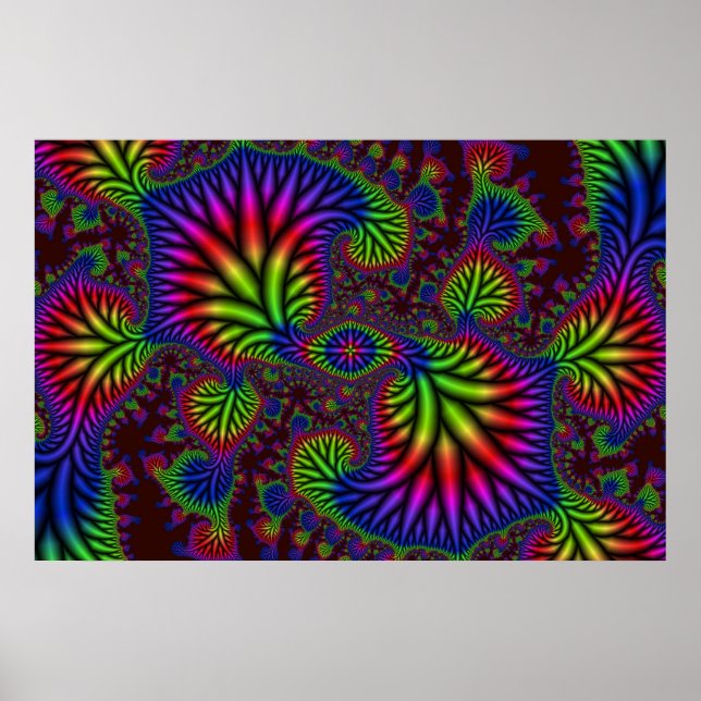 Psychedelic Garden Poster (Vorne)
