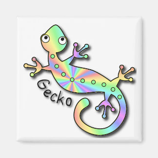 Psychedelic Gecko Magnet