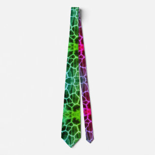 Psychedelic Giraffe Wild Animal Print Neck Tie Krawatte