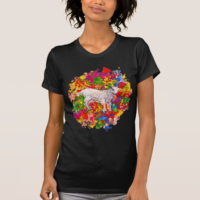 Psychedelic Goat T-Shirt (Vorderseite)