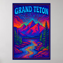 Psychedelic Grand Teton