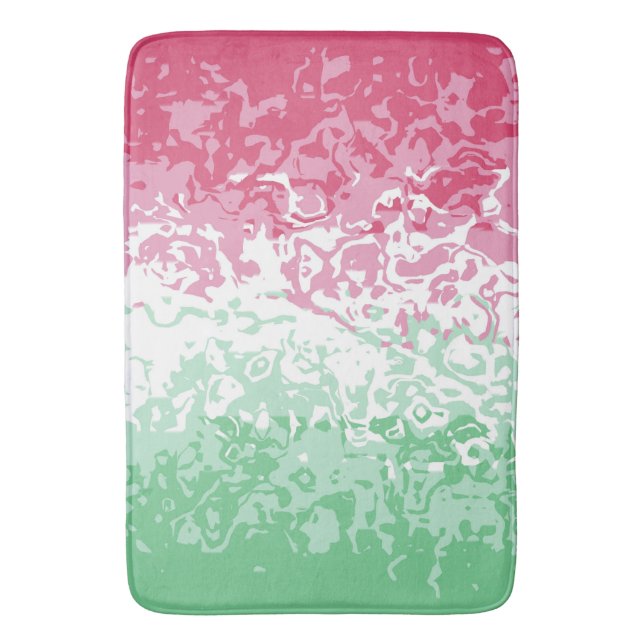 Psychedelic Groovy Abstrakt Abrosexual Pride Flag Badematte (Vorderseite Vertikal)