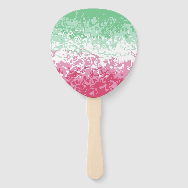 Psychedelic Groovy Abstrakt Abrosexual Pride Flag Fächer (Vorderseite)