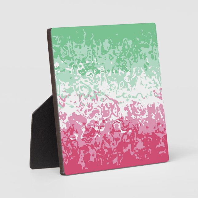 Psychedelic Groovy Abstrakt Abrosexual Pride Flag Fotoplatte (Vorderseite)