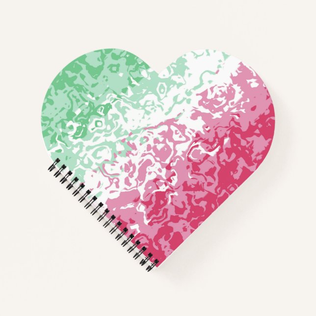Psychedelic Groovy Abstrakt Abrosexual Pride Flag Notizbuch (Vorderseite)