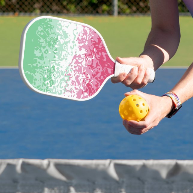 Psychedelic Groovy Abstrakt Abrosexual Pride Flag Pickleball Schläger (InSitu)
