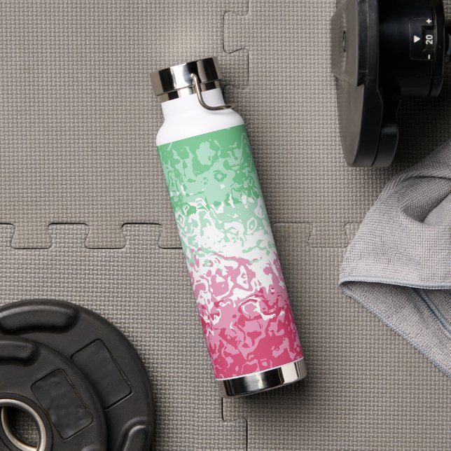 Psychedelic Groovy Abstrakt Abrosexual Pride Flag Trinkflasche (Fitnessstudio)