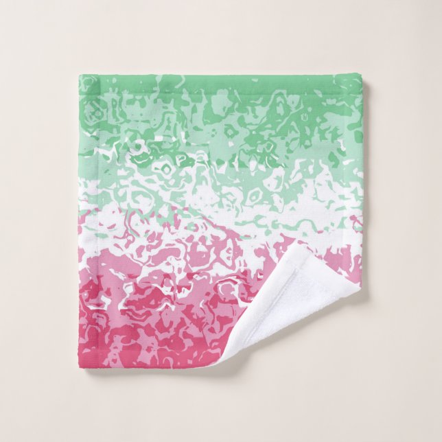 Psychedelic Groovy Abstrakt Abrosexual Pride Flag Waschlappen (Waschlappen)