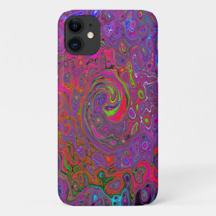 Psychedelic Groovy Magenta Retro Liquid Swirl Case-Mate iPhone Hülle