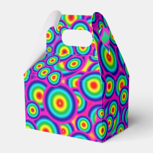 Psychedelic Hippie Favor Boxes Geschenkschachtel