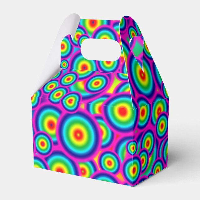 Psychedelic Hippie Favor Boxes Geschenkschachtel (Vorderseite)