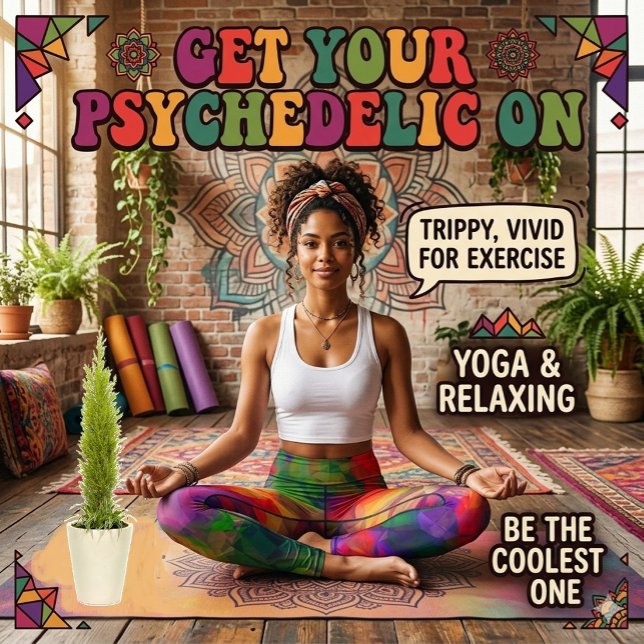 Psychedelic Hippie Pattern Leggings (Von Creator hochgeladen)