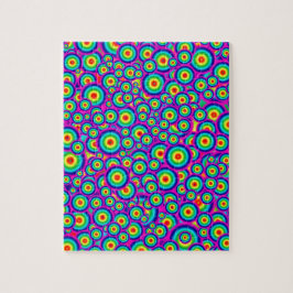 Psychedelic Hippy 60's Print Puzzle