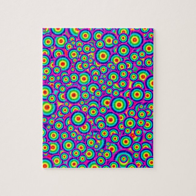 Psychedelic Hippy 60's Print Puzzle (Vertikal)