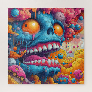 Psychedelic Horror Face Puzzle